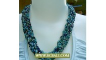 Squins Fashion Necklaces Seed Mix Colors